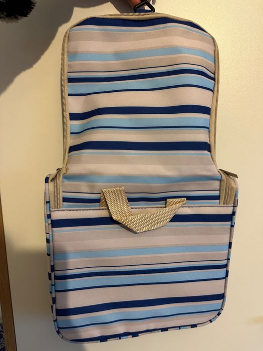 Bolsa Necessaire Azul Espaçosa