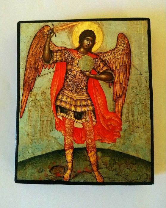 Ikona na desce Św. Archanioł Michał wym 13x16 cm