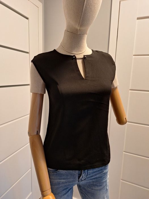 Czarna elegancka bluzka mohito