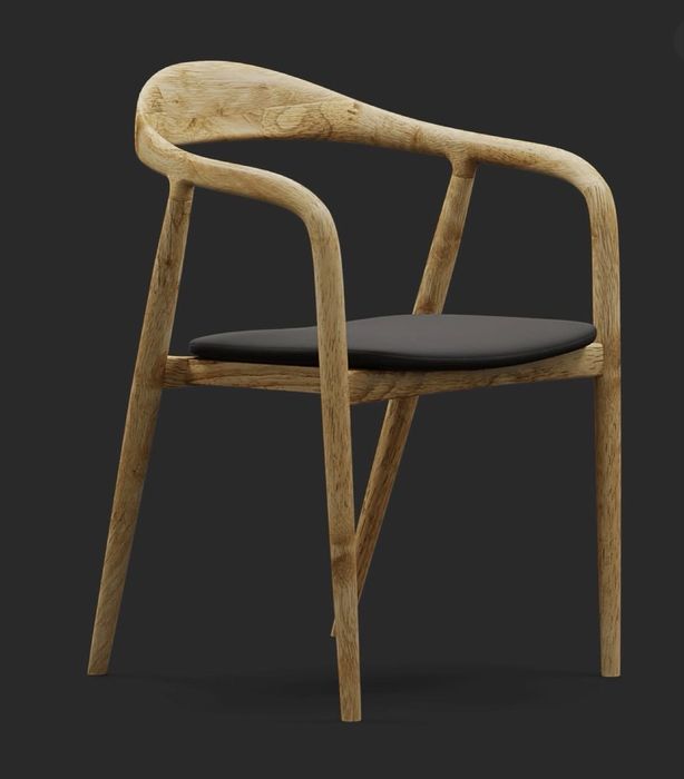 Krzesło dębowe od ręki krzesła komplet  krzesła i stół