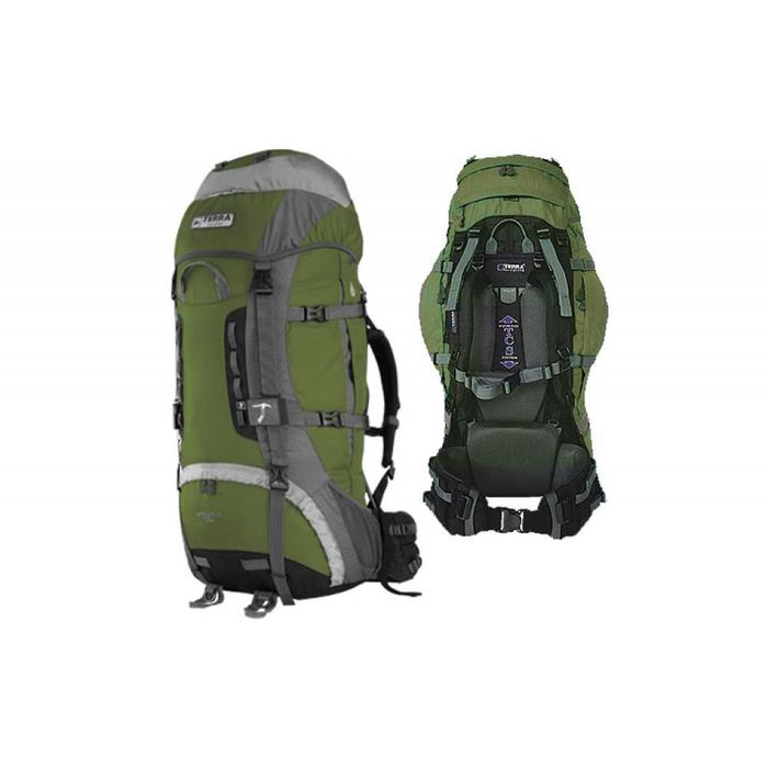 Рюкзак Terra Incognita Vertex 80/100  Синій-зелений/сірий