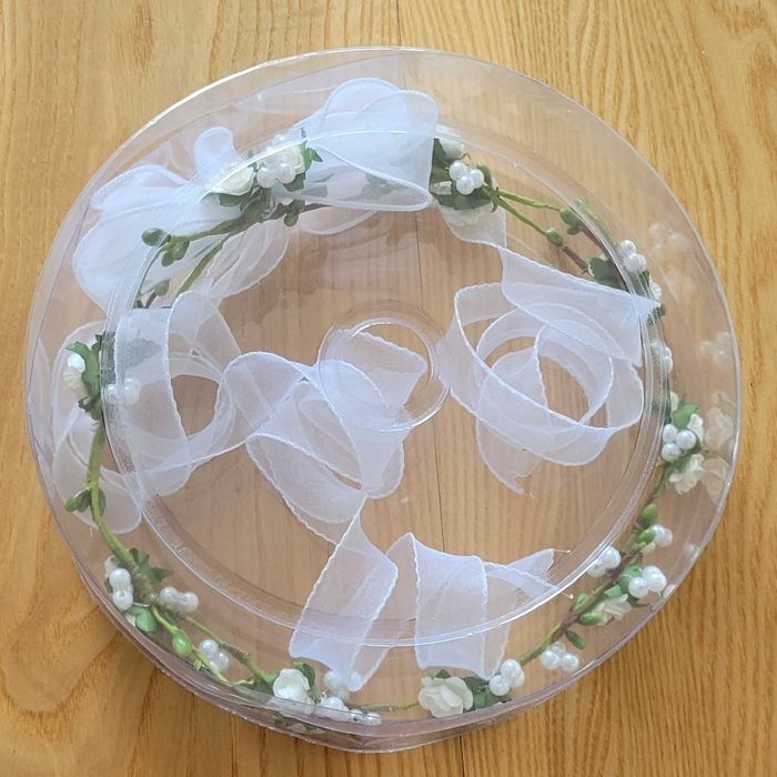 Alba komunijna, dziewczęca + wianek - torebka z rękawiczkami