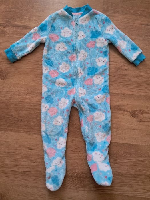 Плюшевая пижама человечек на молнии dunnes stores 9 12 мес 74 80 см