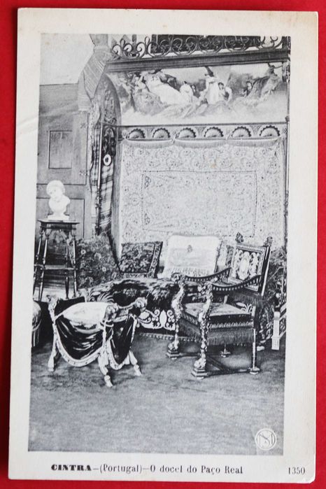 Sintra, o dossel do Paço Real, postal ilustrado