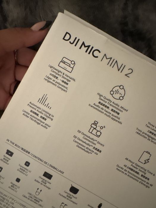 Microfones dji mic mini 2