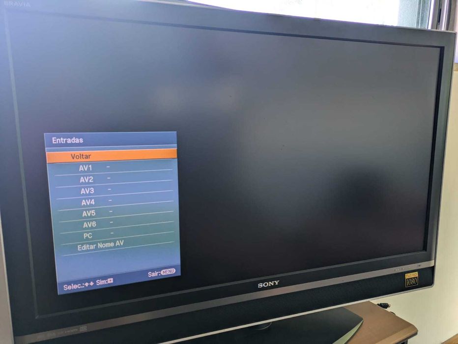 TV Sony Full HD 1080P 46'',com suporte mesa, comando excelente estado