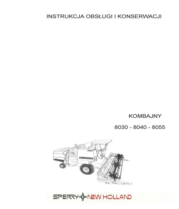 New Holland 8055 NH Instrukcja obsługi Clayson