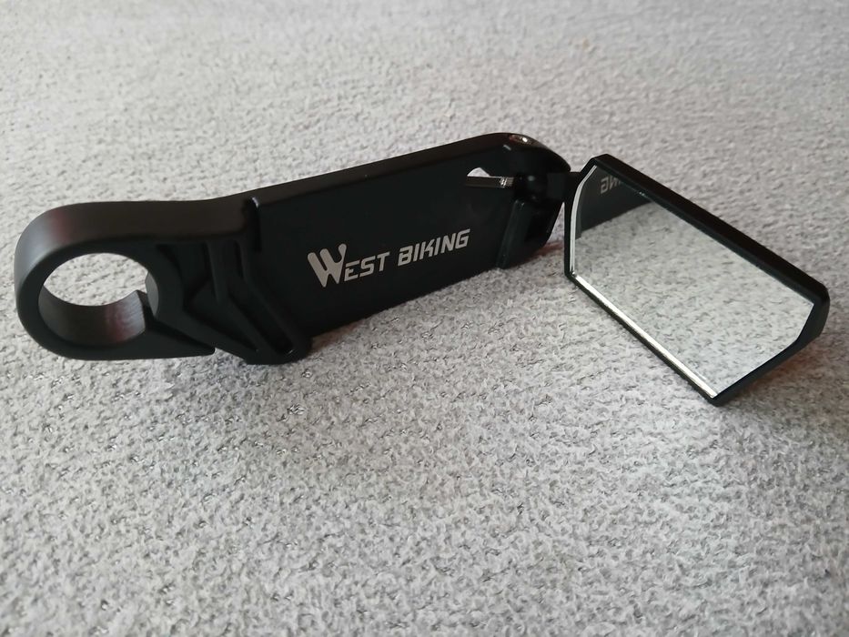 Lusterko rowerowe wsteczne podłużne na kierownicę regulowane 360 2szt