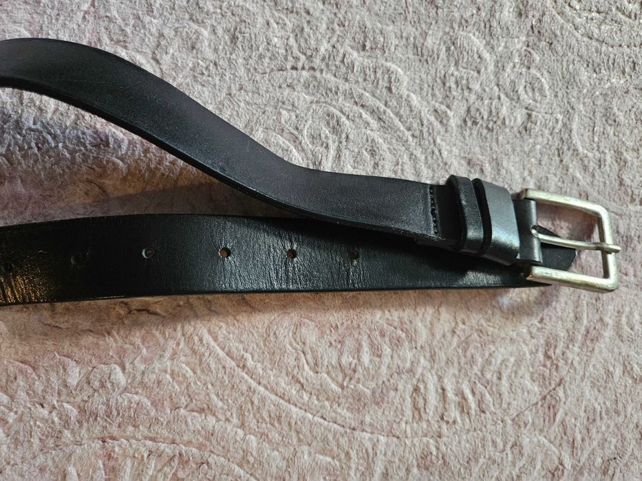 3 paski czarne chłopięce 2 skórzane 1 plecionka