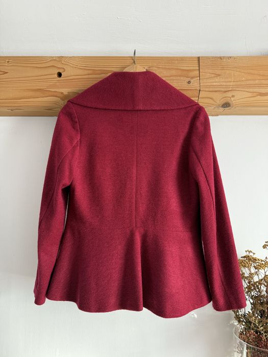 Garsonka, komplet, marynarka, wełniana, spódnica, wełna, elegancka M