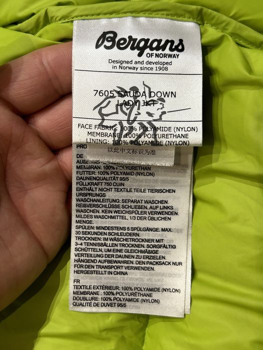 Damska kurtka Puchowa BERGANS OF NORWAY Sauda Naturalny Puch XL