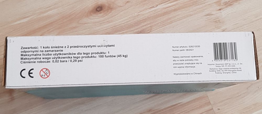 Dmuchany pingwin do jazdy na śniegu