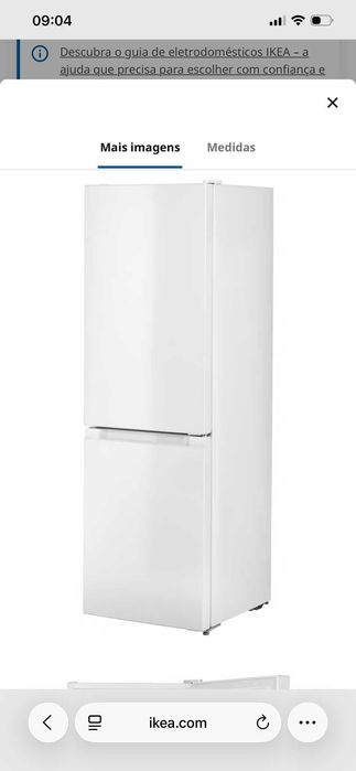 Frigorifico Congelador independente 115/59l