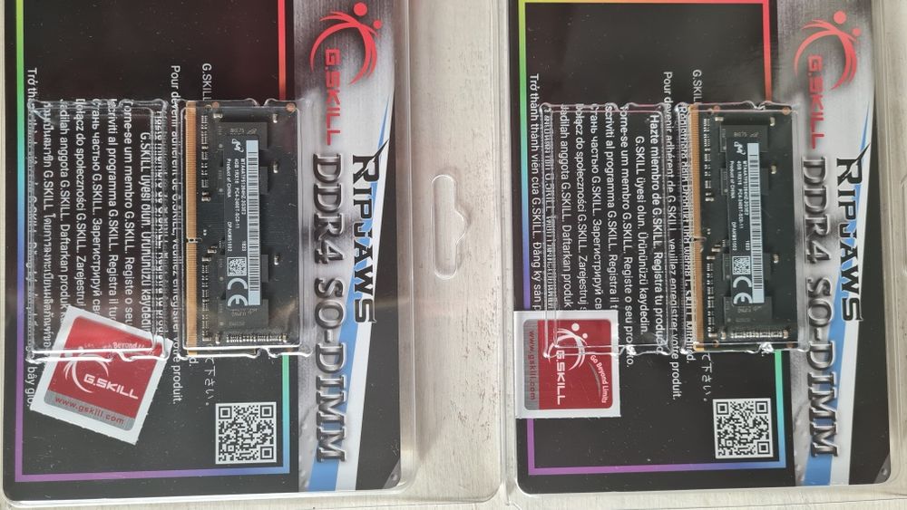 Dwie kostki pamięci RAM 4 GB 1RX16