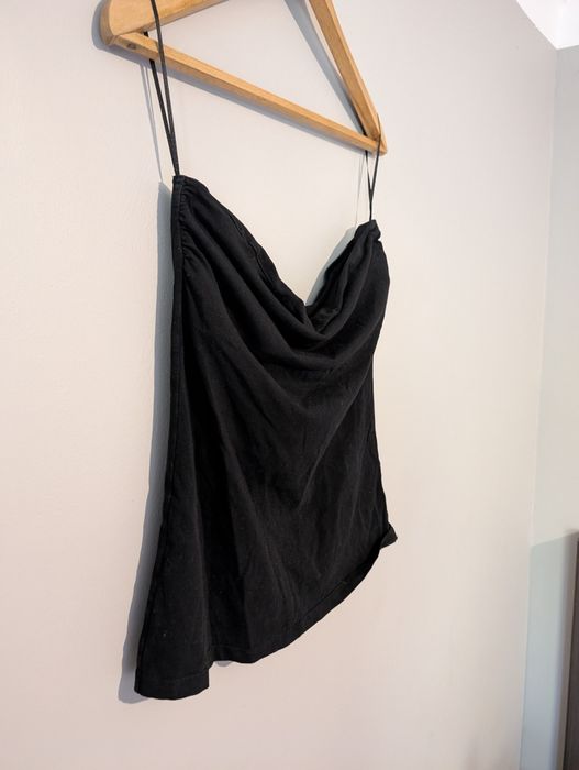 Damski czarny top bez rękawów rozmiar L H&M