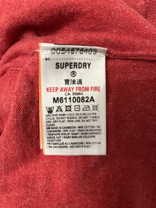 Superdry swetr 95% bawełna 5%kaszmir