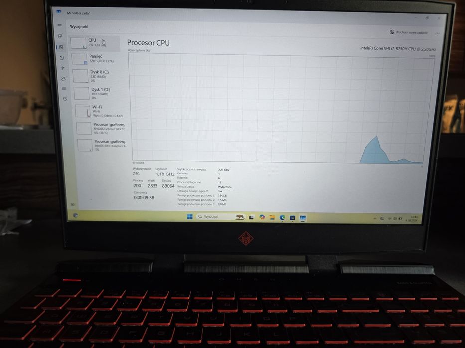 Laptop hp omen intel i7