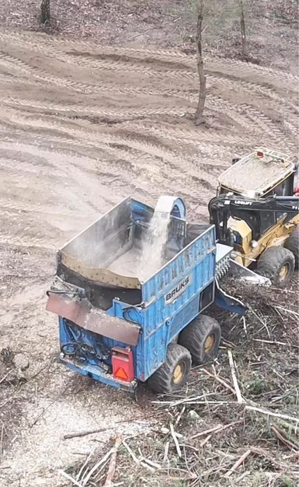 Mulczer wgłębny Rekultywacja Drogi dojazdowe Koparka Rębak Wycinka