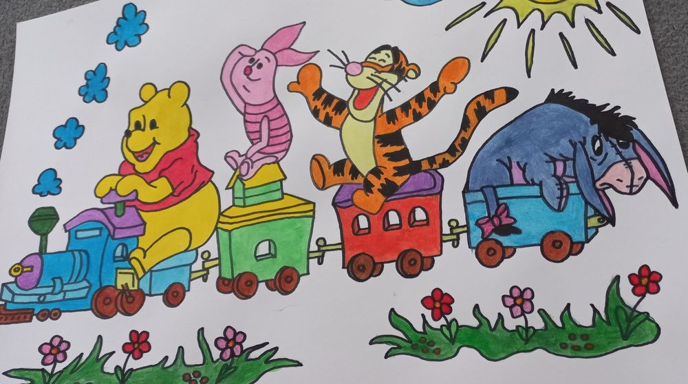 Namaluje obraz plakat postacie z bajek