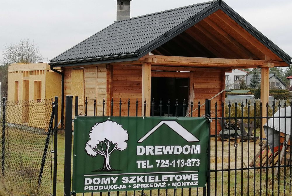 Konstrukcja szkielet domu  35m2 Lublin+ poddasze 35m2 c24