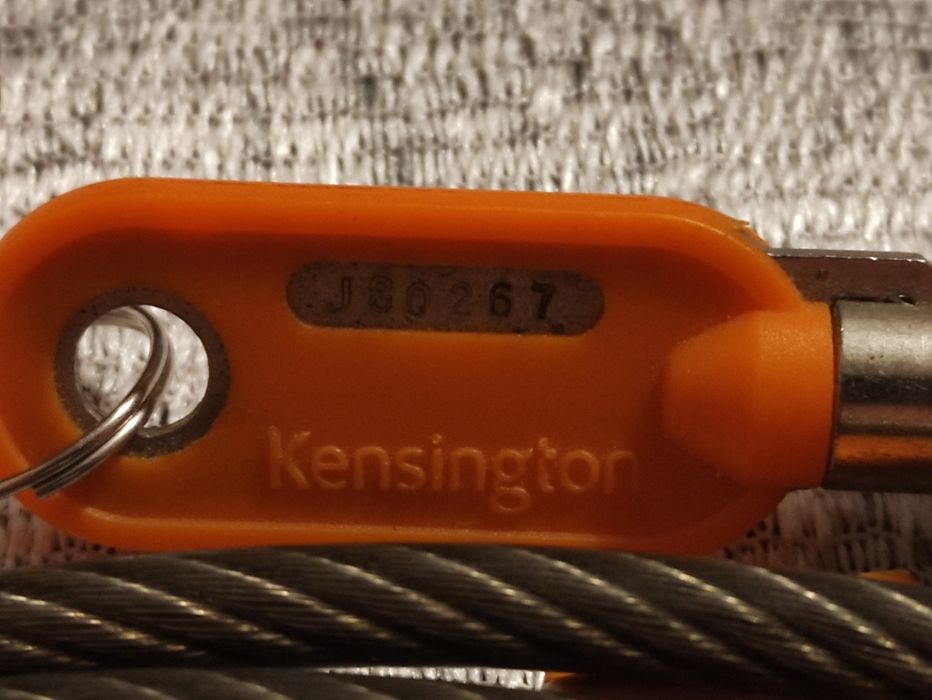 Blokada Kensington do laptopa, linka stalowa