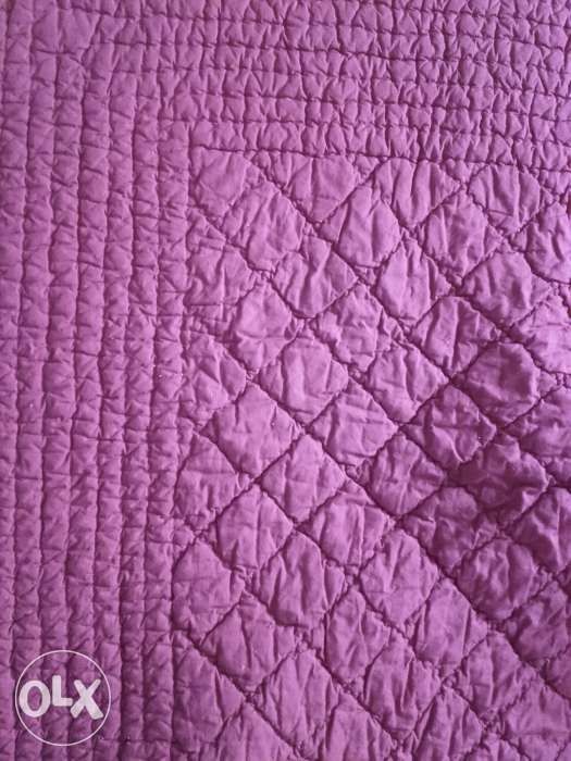 YVES DELORME czerwona w kwiaty róże narzuta na łóżko styl patchwork