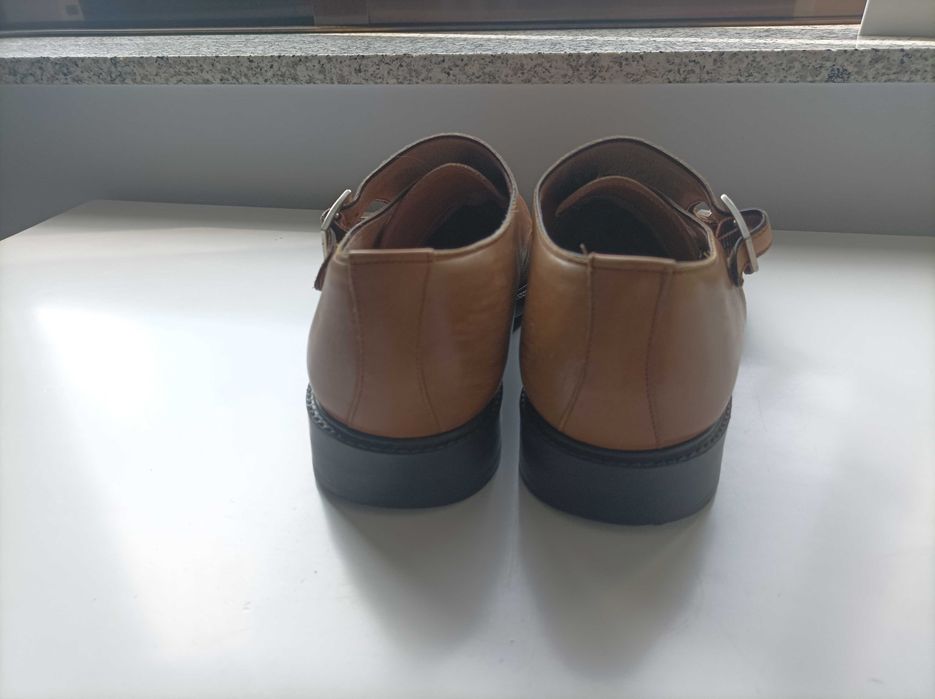 Sapatos Homem Pele Pierre Cardin – Modelo Dupla Fivela