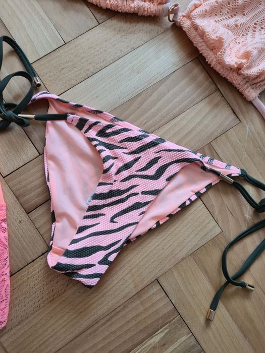 Strój kąpielowy pomarańczowy+gratis narzutka tunika na Strój xs s