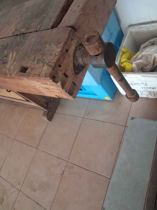 Stół stolarski z lat PRLu