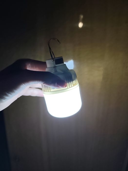 Кемпінгова лампа від usb білий колір