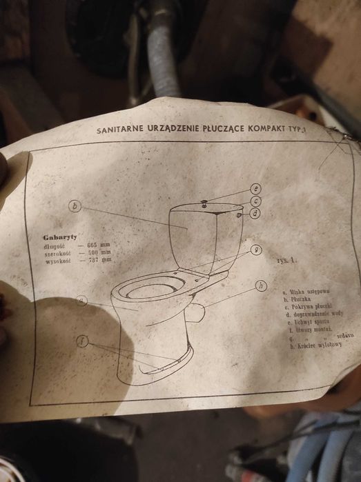Kompakt WC , bidet , umywalka PRL