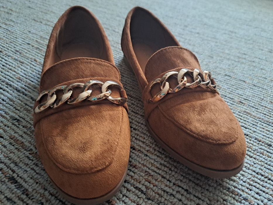 Damskie zamszowe mokasyny loafersy Dee Zee  36