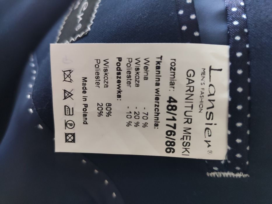 Garnitur męski młodzieżowy Lansier