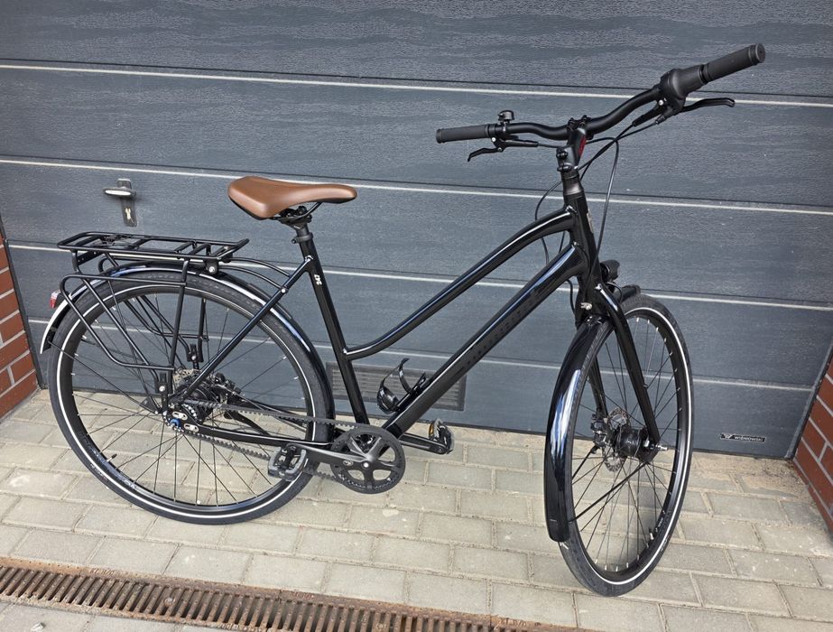 Rower miejski Diamant 247 pasek Nexus 8 rozmiar L czarny idealny