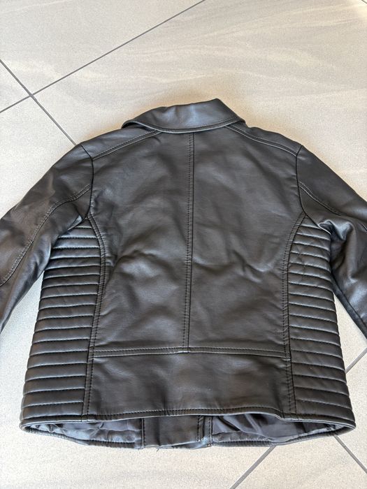 Kurtka ramoneska dziewczęca H&M 134 czarna