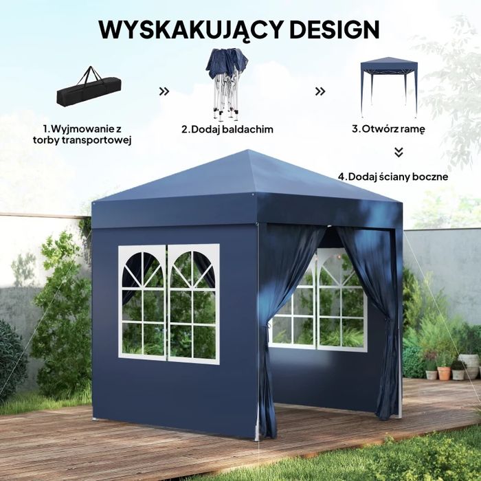 0utsunny Pawilon ogrodowy rozkładany.