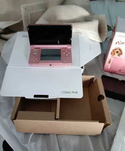 nintendo 3ds rosa completa ler descricao