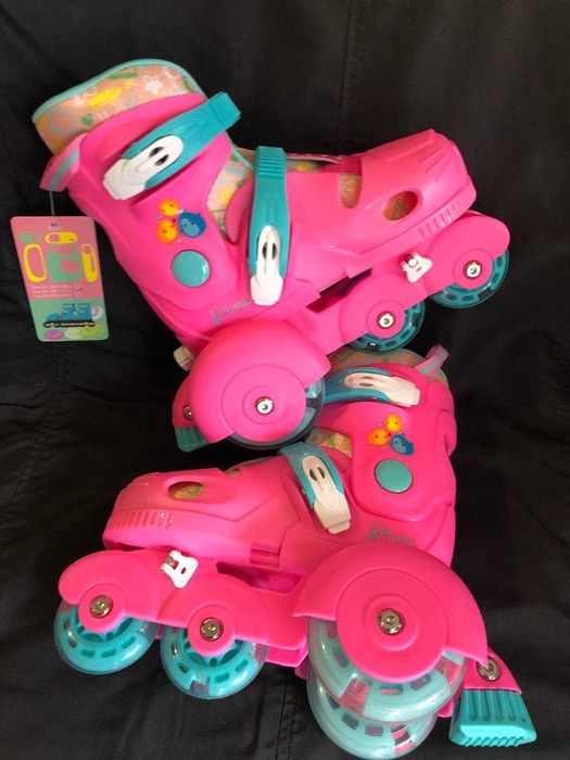 Iгровий набiр:ролики(всi! колеса свiтяться),захист, шолом