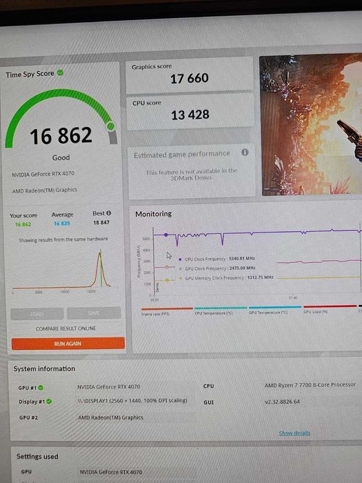 Komputer Gamingowy R7-7700/B650/32GB/1TBSSD/RTX4070/650W/W11