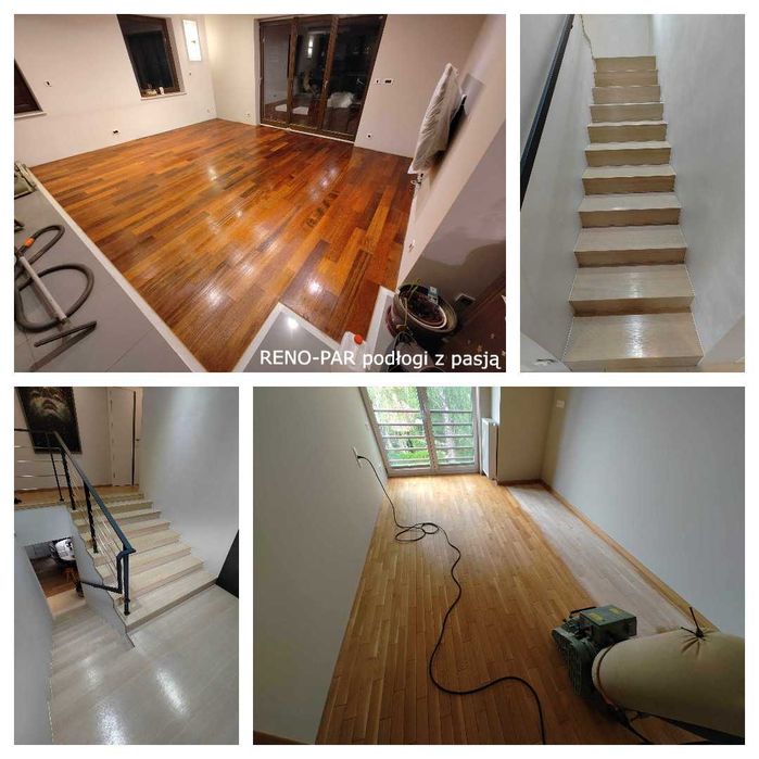 CYKLINOWANIE BEZPYŁOWE Renowacja Podłogi Drewnianej i Schodów