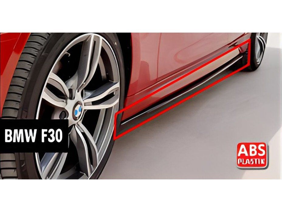 BMW 3 серія F30 Накладки на пороги DPT V-1 (під M-Sport пороги, чорні)