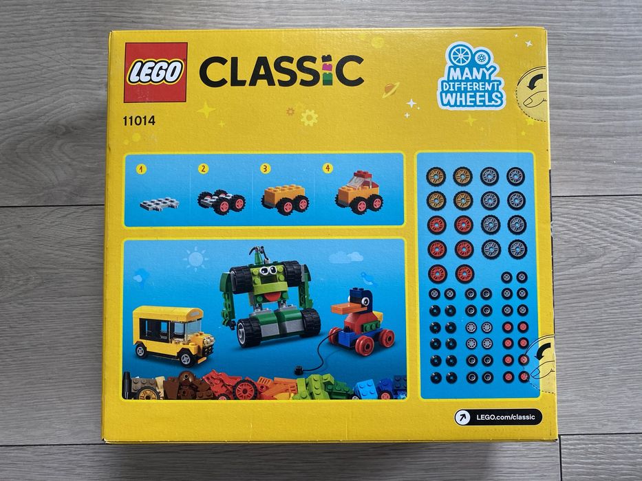Nowe LEGO Classic Klocki na kołach 11014