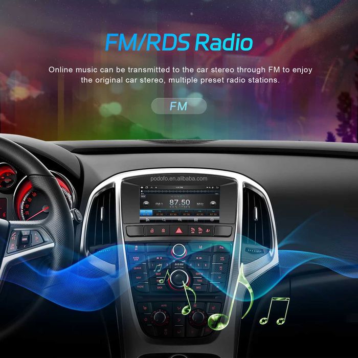 Rádio Android 7" Opel Astra J 2011-14 Carplay GPS Wifi 4/64GB NOVO