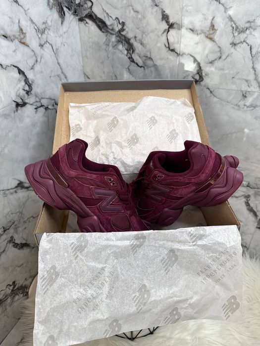 New Balance 9060 Burgundy жіночі кросівки ню беланс 9060 бордові