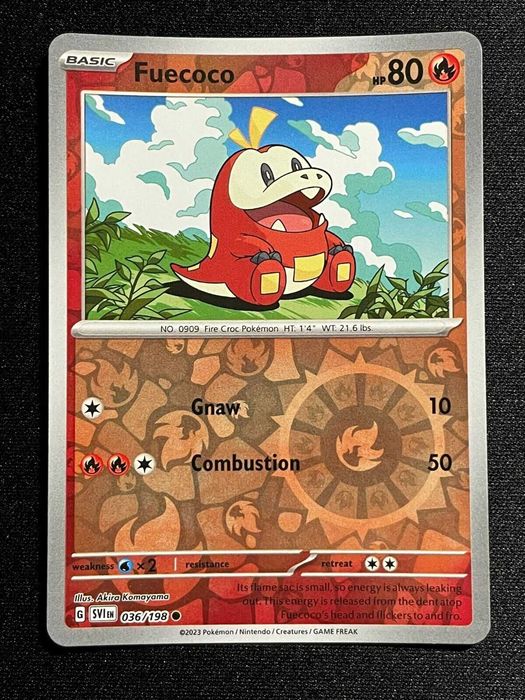 Carta Pokémon Fuecoco 36/198 Scarlet & Violet