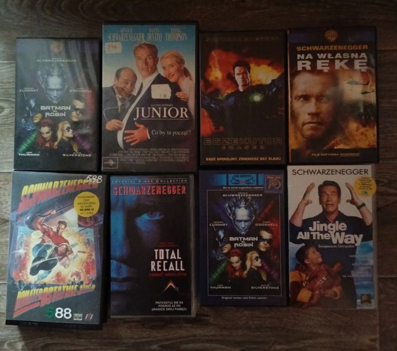 Kasety VHS Arnold Shwarzenegger