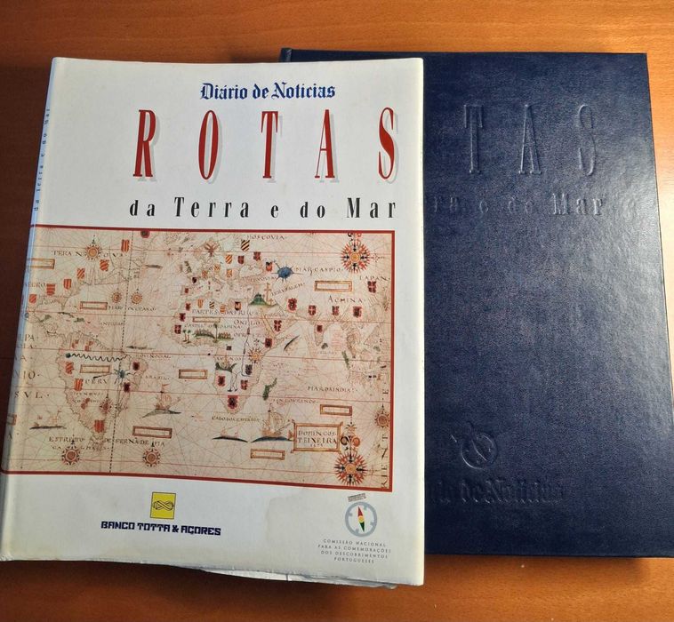 Livro Rotas da Terra e do Mar - Diário de Notícias - Descobrimentos Portugueses - Capa Dura