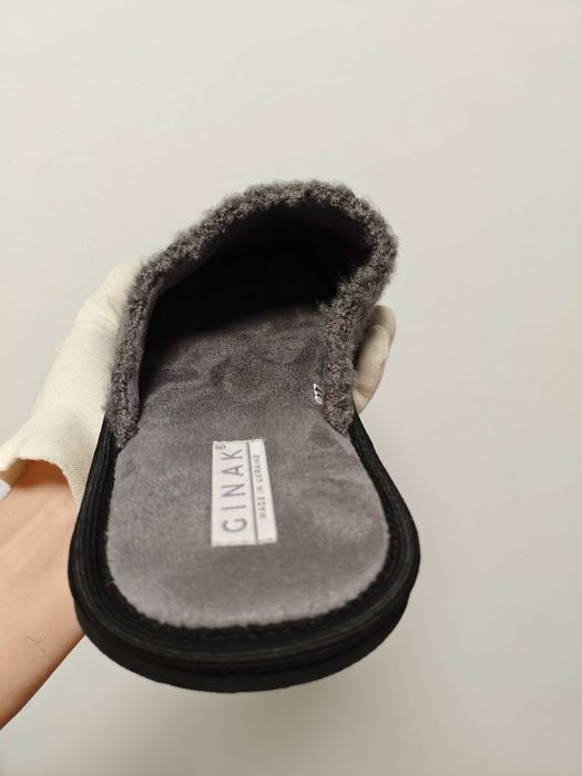 Ginak 43 р шерстяні теплі сірі барашки чоловічі термо
