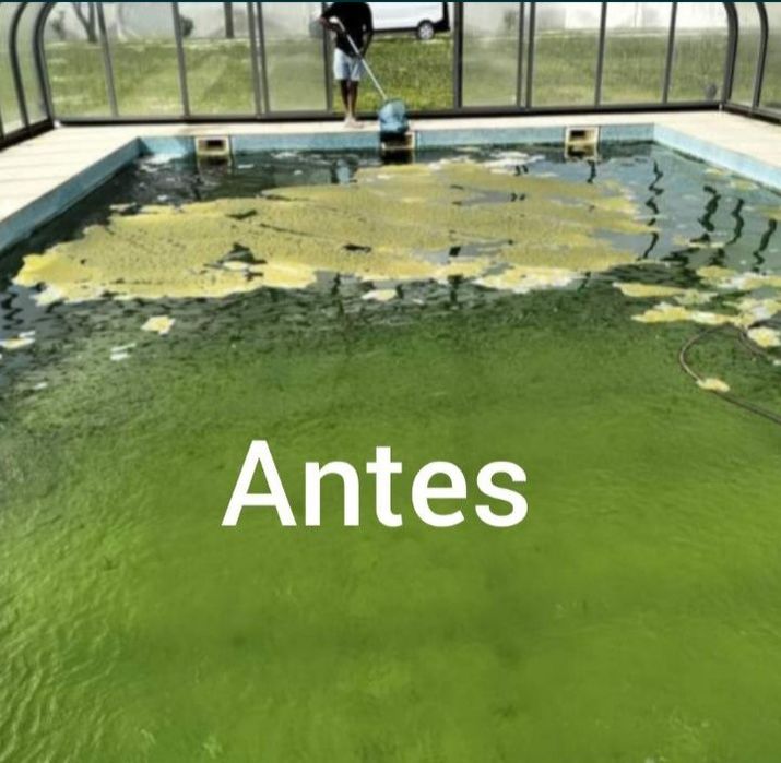 Limpezas de piscina e casa de máquinas a partir