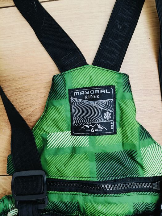 Zestaw zimowy narciarski kurtka i spodnie 116